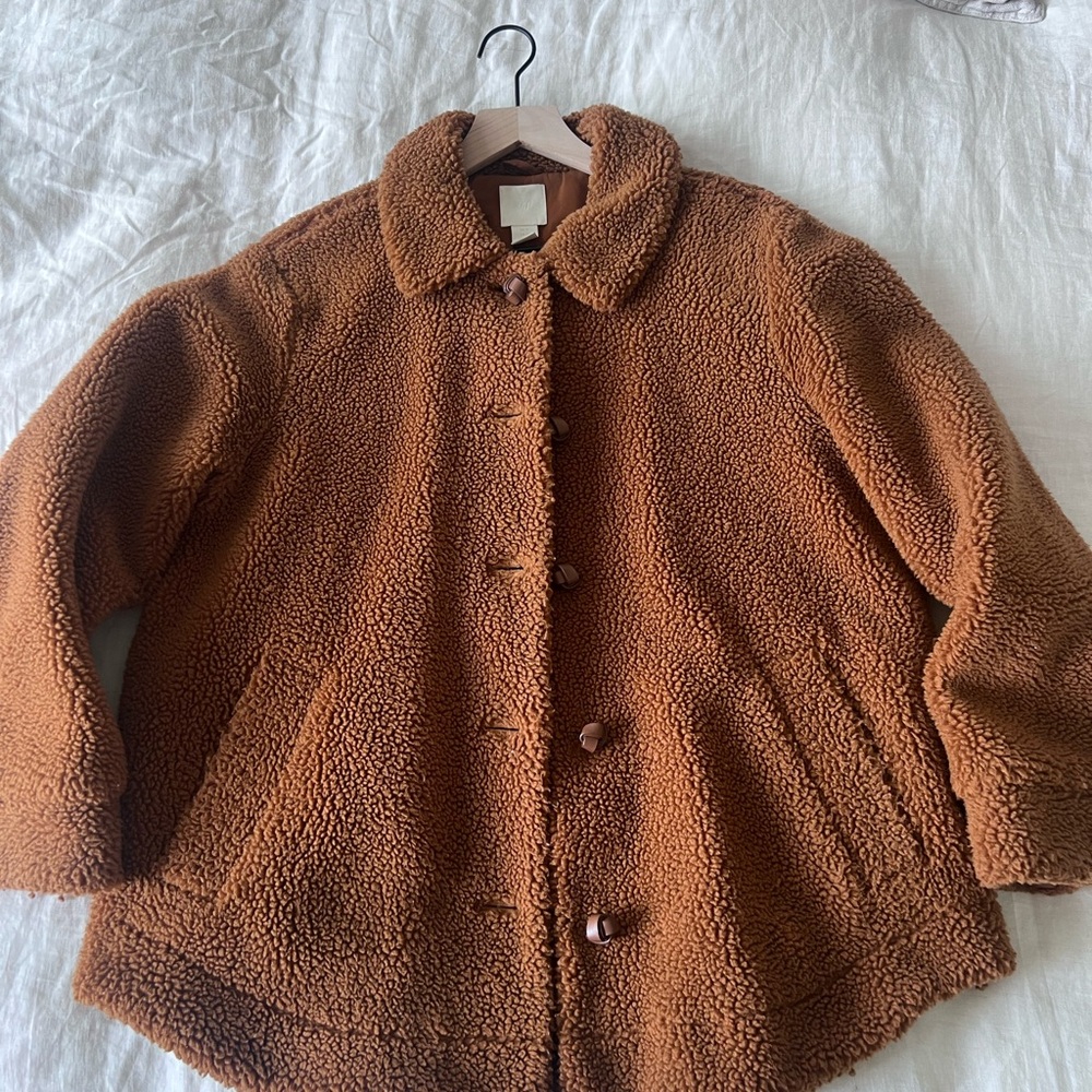 H&M Tan Teddy Jacket